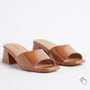 Torrid Squared Toe Mule Heels NWOT